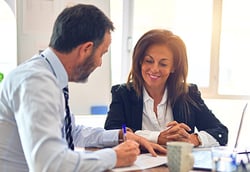 Amber with accountant