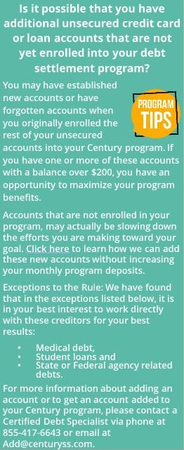 Adding Accounts_Program Tip