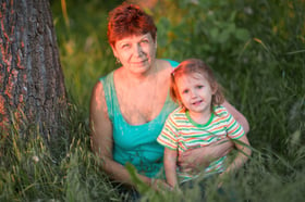 Casey with her Granddaughter