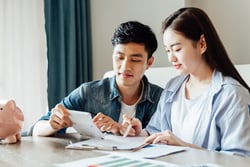 couple managing finances