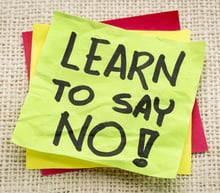 learn to say no