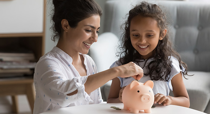 sharing financial advice with your kids